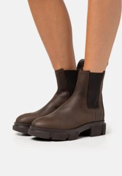 COPENHAGEN Cph570- Botines Con Plataforma - Chocolate