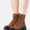 Geox Iridea - Botas Con Cordones - Cognac