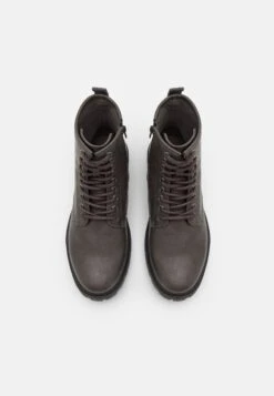 Pier One Unisex - Botines Con Cordones - Grey -Boots & Style 3607680cad744fea88f5de58bb512045