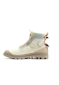 Palladium Pampa Travel Lite Unisex - Botines Con Cordones - Cream White