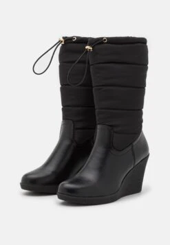 Anna Field Winter Boot - Botas De Cuña - Black -Boots & Style 44f1f15ed24b4bfe99b85edd67ffe9ed