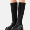 Pavement Beatrice - Botas Con Plataforma - Black
