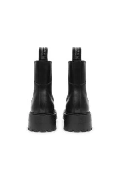 Botines Con Plataforma - Black Leather -Boots & Style 6977c496c4484684b3144270bb950b3c