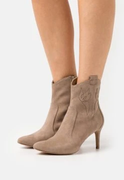 Anna Field Botines De Tacón - Taupe