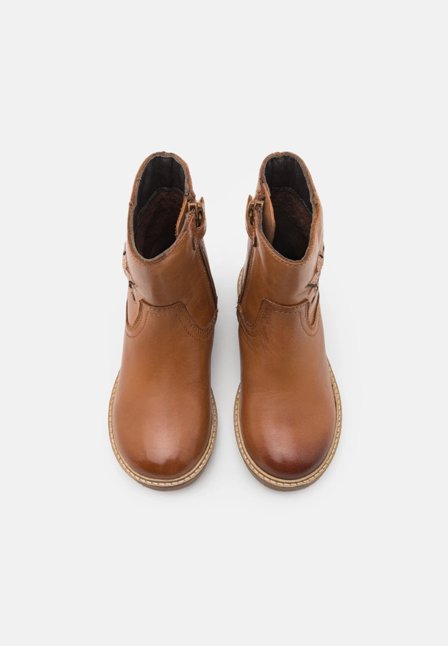 Friboo Leather - Botines - Cognac 4 Friboo Leather - Botines - Cognac - Imagen 4