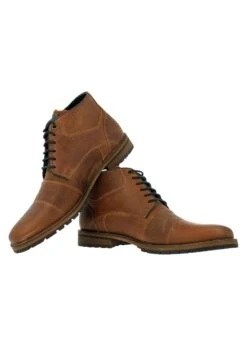 Bullboxer Botines Con Cordones - Tan/Cognac -Boots & Style 6e0e1c75ec2949daa2924541a4310f13