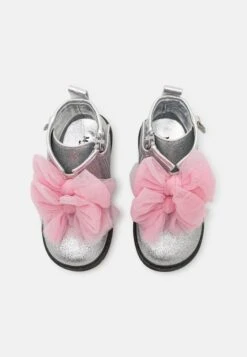 Monnalisa Anfibio Con Fiocchi- Botines - Argento/Rosa -Boots & Style 7ab49b292ce741b8848e8f20ed1ce5e9