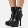 Lamoda Look Away - Botines Con Plataforma - Black