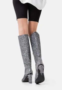 Buffalo Vegan Zoe Boot - Botas De Tacón - Gun Glitter