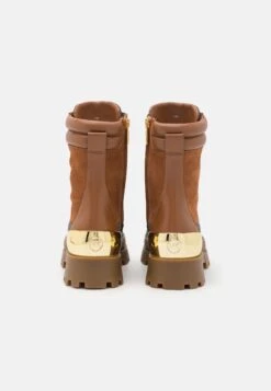 MICHAEL Michael Kors Rowan Lace Up - Botines Con Plataforma - Brown -Boots & Style 8c9f2da054fd4c1a9e57cfc9136d96ff