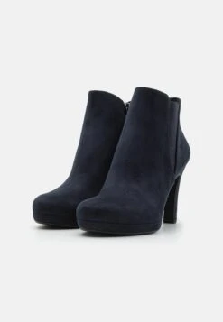 Tamaris Botines De Tacón - Navy -Boots & Style 8d06a82c9a9b4518944354fcd11bbc3f