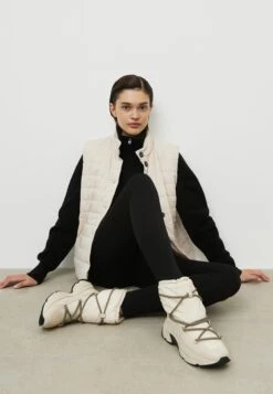 Botines Con Cordones - Fog