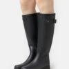Hunter ORIGINAL Womens Refined Tall Boot - Botas De Agua - Black