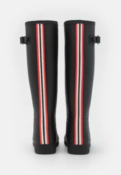 Hunter ORIGINAL Womens Refined Tall Boot - Botas De Agua - Black -Boots & Style a5ec41c3759240e1a3543f5d54617624