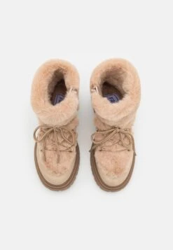 Friboo Botines Con Cordones - Nude -Boots & Style aed7a20e3a9d4ccbaf245cbc9a6bd3da