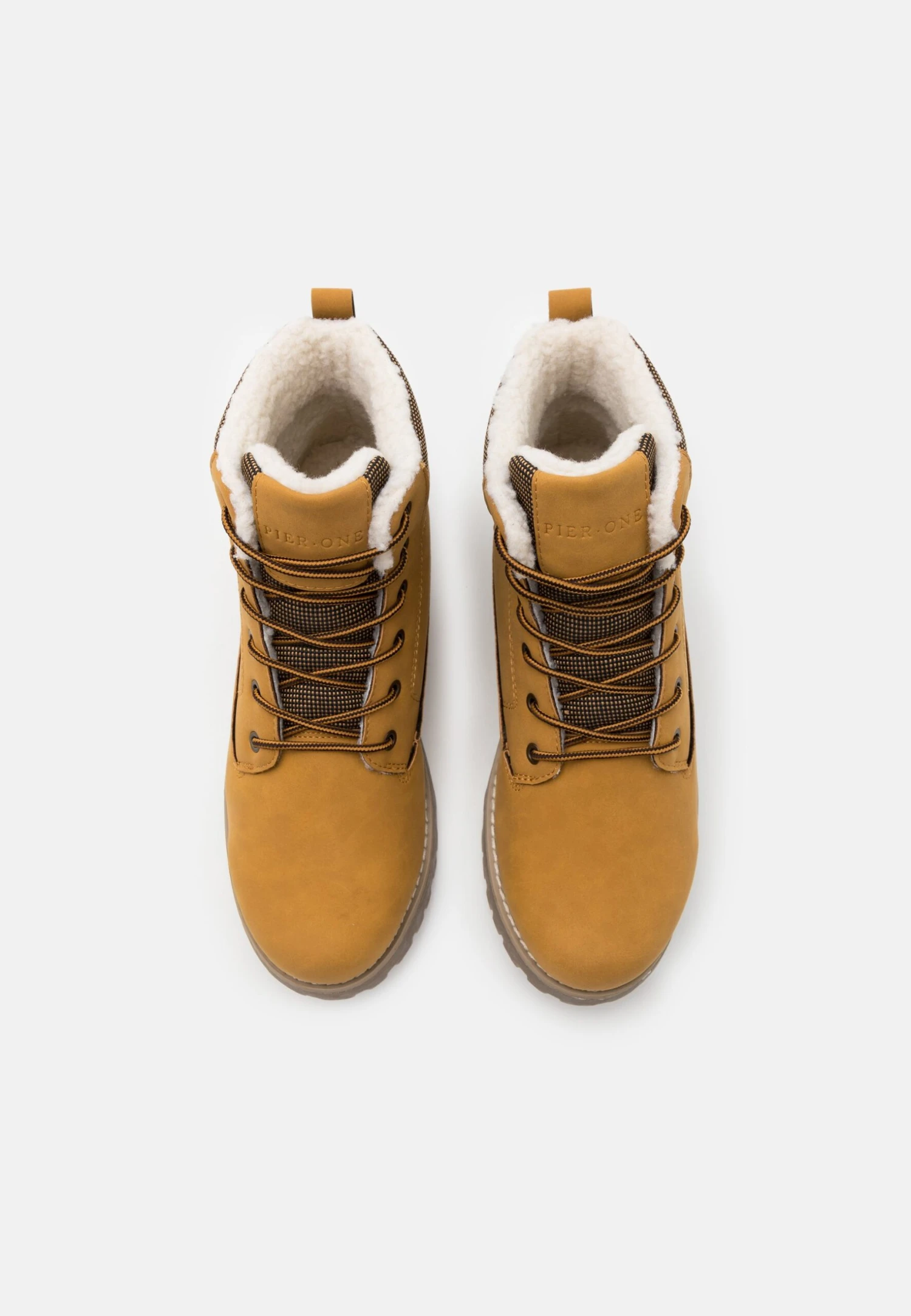 Pier One Botines Con Cordones - Camel 4 Pier One Botines Con Cordones - Camel - Imagen 4