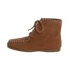 Tipo Mohicanas - Botines Con Cordones - Camel