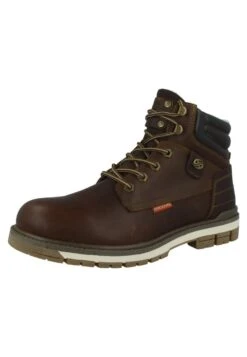 Dockers By Gerli Botines Con Cordones - Chocolate -Boots & Style b53c05b259e440aab51221eaba022803