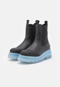 Steve Madden Myrtha - Botines Con Plataforma - Black/Light Blue -Boots & Style bfcd4860d4c446d4bdf5726f752d3399