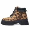 Botines Con Plataforma - Leopard