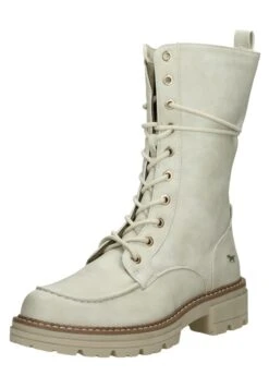 Mustang Hoog - Botas Con Cordones - Gebroken Wit -Boots & Style d8f42c5c7b6e4059ada0285d8a748b0a