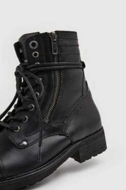 Pepe Jeans Botas Con Cordones - Black -Boots & Style dd4d324ccc8144fe95cc6032722b968a