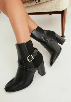 Next Forever Comfort Buckle Detail Standard - Botines Bajos - Black -Boots & Style e2e777907dc94d9a87954987b20606a9