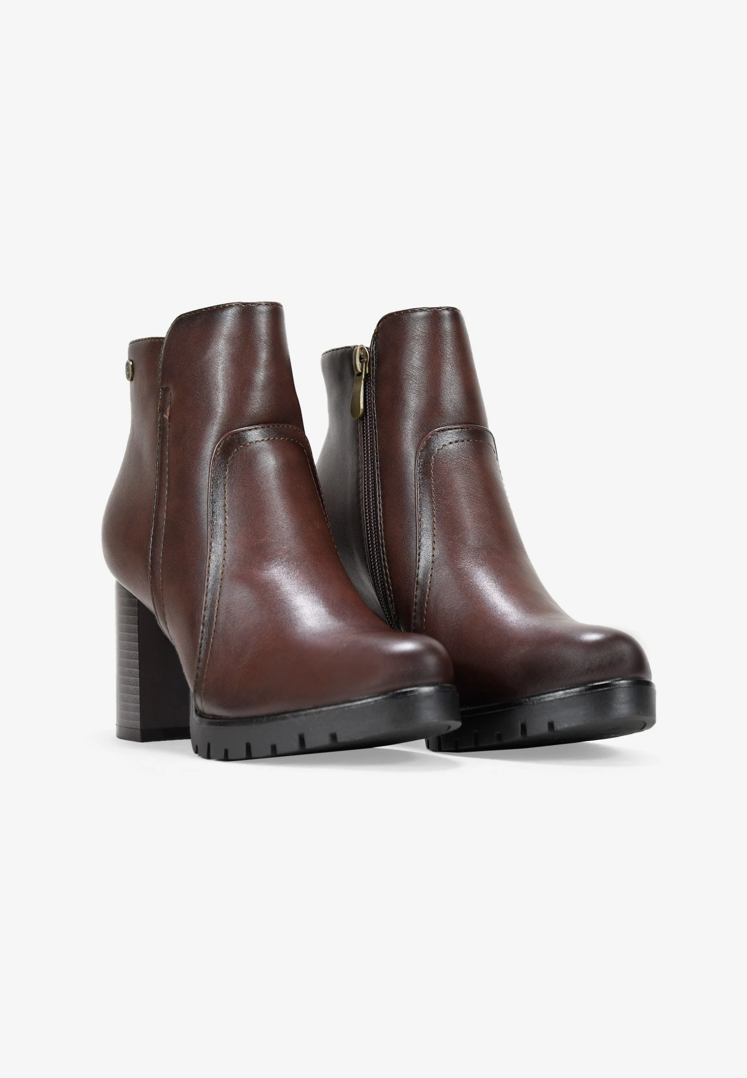 Botines Con Plataforma - Marron 2 Botines Con Plataforma - Marron - Imagen 2