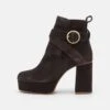 See By Chloé Lyna - Botines Con Plataforma - Charcoal