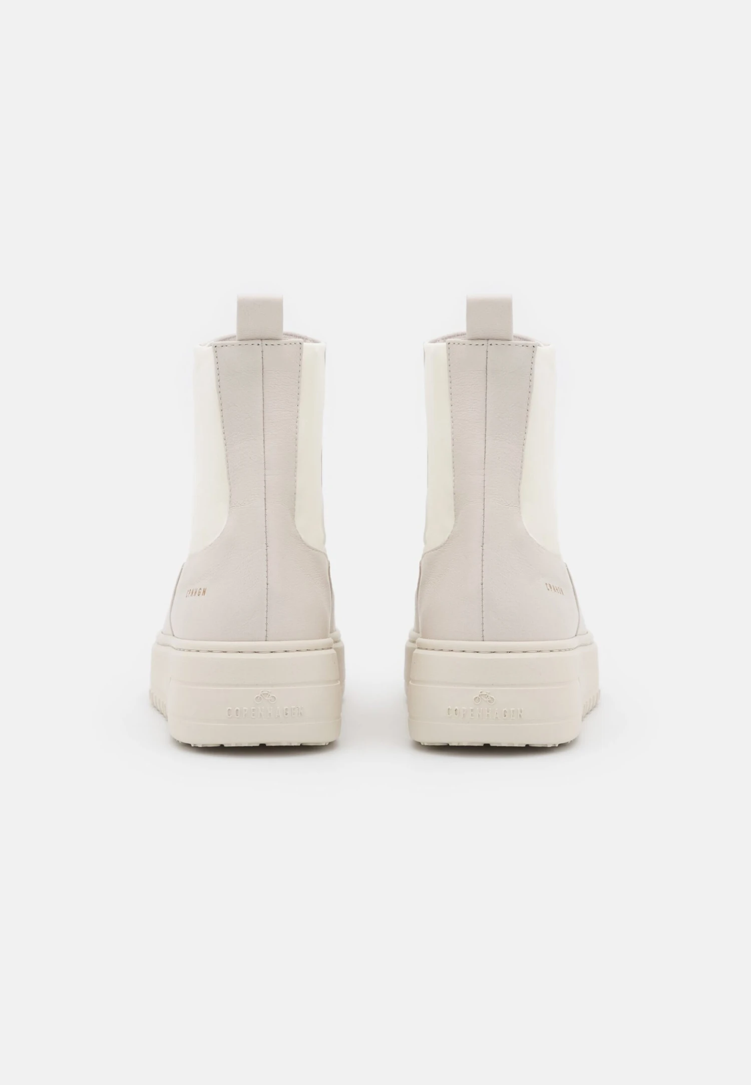 COPENHAGEN Cph113- Botines Con Plataforma - Eggshell 4 COPENHAGEN Cph113- Botines Con Plataforma - Eggshell - Imagen 4