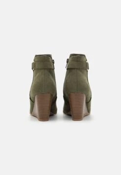 Anna Field Botines De Cuña - Khaki -Boots & Style f41d3e14afd74bd2937c87ee959b4972
