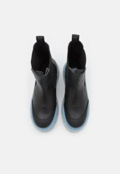 Steve Madden Myrtha - Botines Con Plataforma - Black/Light Blue -Boots & Style f6c0d6fbf2e849b5855bed93a50880eb