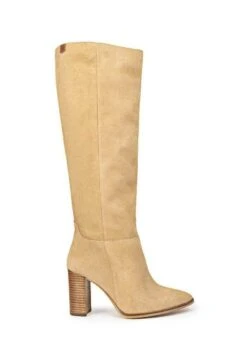 Sabela Arena - Botas De Tacón - Beige