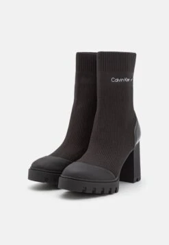 Calvin Klein Jeans Platform Knit Sock- Botines Con Plataforma - Triple Black -Boots & Style fefeaf7f8a6f499f93c31fd6dbfc0d54